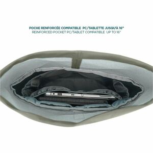 MOBILIS Lifestyle Carrying Case (Backpack) for 35.6 cm (14") to 40.6 cm (16") Notebook - Mineral Gray - Shoulder Strap, Ha