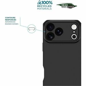 SPECTRUM_R CASE FOR IPHONE 17 PRO - SOLID BLACK MAT - SOFT BAG