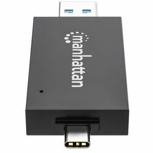 USB-A / USB-C combo Multi-Card Reader/Writer, 5 Gbps (USB 3.2 Gen1 aka USB 3.0), Male to microSD and SD/MMC Slots, Mini Fo