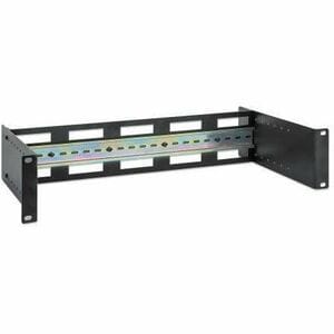 Adjustable 19" Rackmount DIN Rail Kit, 2U, Chassis to Mount Top Hat DIN Rail Equipment in a 19 in. Rack, Adjustable Rail D