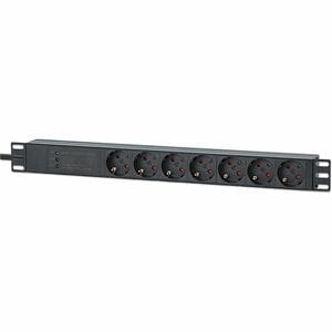 Intellinet PDU - CEE 7/7 (SCHUKO) - 7 x Type F (Schuko) - 16 A - 230 V AC Input - Overload Protection, Double Pole, Surge 