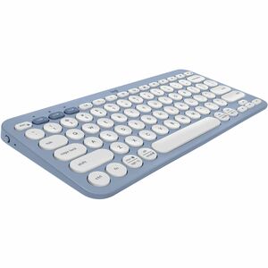 Logitech Pebble Keys 2 K380s 键盘 - 袖珍的 - 无线 连接 - USB 接口 - 英文（美国） - QWERTY 布局 - 蓝 - Bluetooth/RF - 10 m - 2.40 GHz - 台式机, 搜索