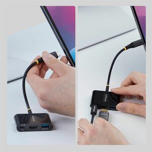StarTech.com 168B-USBC-MULTIPORT. Übertragungstechnik: Kabelgebunden, Hostschnittstelle: USB 3.2 Gen 1 (3.1 Gen 1) Type-C,