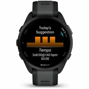 Garmin Forerunner Smartwatch - Nero, Slate Grigio Colore della struttura - Silicone Band Material - LAN wireless - Pulsoss