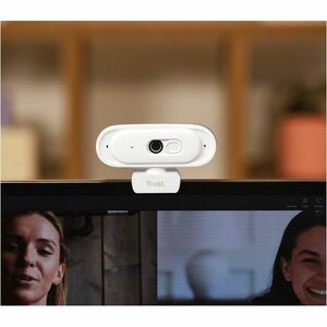 Webcam Trust - 30 fps - Blanc - USB 2.0 Type A/USB 2.0 Type C - 2K - Vidéo 2560 x 1440 - Focale fixe - 76° Angle - Fixatio