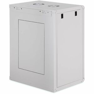 Digitus Dynamic-N 16U Wandmontierbar Geschlossener Schrank Rackschrank für Networking, Server - Hellgrau - Stahl, Glas, Bl