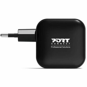 Port Connect 65 W AC Adapter - Universal Adapter - 2 USB Type-C - For PC, Smartphone, Tablet, Notebook, MacBook Air, MacBo