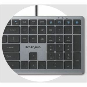 Clavier Kensington KB515 - Pleine taille - Câble Connectivité - USB Type A, USB Type C Interface - Anglais international -