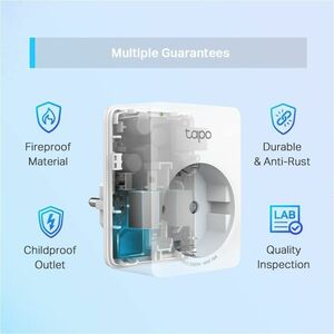 Tapo P110 Mini Smart Wi-Fi Socket, Energy Monitoring (1 Pack)