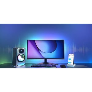 Tapo Smart Wi-Fi Light Strip, Multicolour - LED Bulb - Color Changing Mode, Wireless LAN, Flexible, Adjustable Brightness,