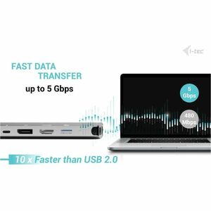 Docking station i-tec 10 Porta(e) USB Type-C per Monitor, Computer portatile, Tablet PC, Workstation - Compatibilita caric