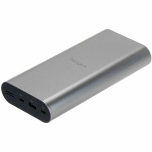 Targus Power Bank - Silver - For Notebook, Tablet, Smartphone - 25000 mAh - USB Type-C Connector - 3 x USB - Airplane Proo