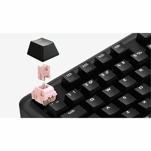 Logitech K98S Plus 键盘 - 袖珍的 - 有线/无线 连接 - A 型 USB 接口 - 英文（美国） - QWERTY 布局 - 午夜黑 - 机械 按键开关 - Bluetooth/RF - 10 m - 2.40 GHz 