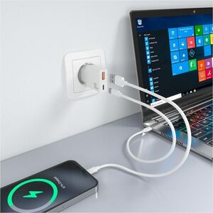 CARGADOR GAN ULTRA DELGADO 30W 1XUSB-C PD3.0 QC4.0 1XUSB QC3.0