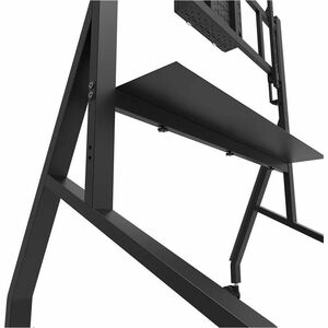 Neomounts Display Cart - 125 kg Load Capacity - 4 Casters - Steel - 1320 mm Width x 750 mm Depth x 1625 mm Height - Black 