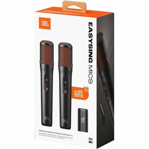 JBL EasySing Plug-in Microphone for Voice, Vocals, Singing, Music, Speaker - Black - 50 Hz to 15 kHz - Shock Mount - USB T
