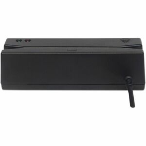 USB-A Magnetic Strip Card Reader, Triple Track Reader, Keyboard Wedge Decoder, Cable 1.5m, Black, Three Year Warranty - Tr