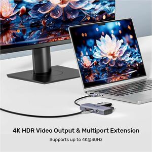 Unitek uHUB D1113C 6 Port(s) USB Type C Docking Station for Tablet PC, Smartphone, Notebook, Mobile Device, Flash Drive - 