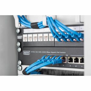 Digitus DN-95317 8 Ports Ethernet Switch - Gigabit Ethernet - 2 Layer Supported - 96 W Power Consumption - 90 W PoE Budget