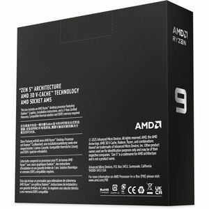 AMD Ryzen 9 9000 9950X3D2 Hexadeca-core (16 Core) 4.30 GHz Processor - Box - 192 MB L3 Cache - 16 MB L2 Cache - 1.25 MB L1