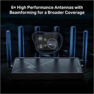 TP-Link Archer BE400 Wi-Fi 7 IEEE 802.11be Ethernet Wireless Router - Dual Band - 2.40 GHz ISM Band - 5 GHz UNII Band - 6 