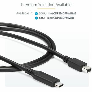 StarTech.com 1.01 m (39.60") Mini DisplayPort/USB A/V Cable - 1 Each - Cable for Chromebook, Monitor, iMac, Notebook, MacB