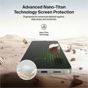 Belkin Titan SmartShield 9H Glass Screen Protector for Samsung Galaxy S26 - For AMOLED Smartphone - Scratch Resistant, Fin