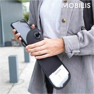 MOBILIS Carrying Case (Pouch) for 17.8 cm (7") Smartphone - Black - Tear Proof - Neoprene Body