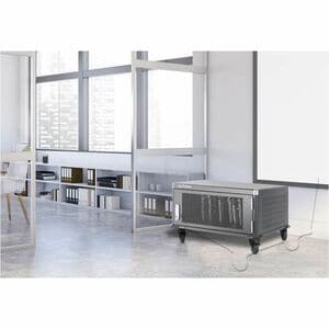 Laptop Charging Cabinet Desktop via AC Adapter (EU) 20-bay, Install device's AC Adapter (power cables) into unit, Suitable
