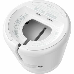 Belkin UltraCharge Induktionsladegerät - Weiß - für Qi2-fähiges Gerät, Ohrhörer, Smartphone, Smartwatch, iPhone - Eingangs