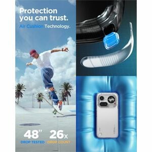 Spigen Ultra Hybrid Case for Nothing Phone (4a) Pro Smartphone - Crystal Clear - Shock Absorbing, Drop Resistant, Anti-scr