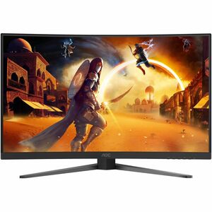 AOC AGON C32G4Z 32" (81.3 cm) Class Full HD Curved Screen Gaming LED Monitor - 16:9 - Black, Red - 31.5" (80 cm) Viewable 