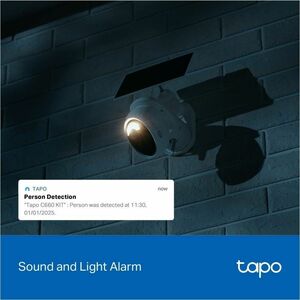Tapo C660 8 Megapixel Outdoor 4K Network Camera - Colour - 1 - 12 m Infrared/Color Night Vision - 3840 x 2160 - 4 mm Fixed