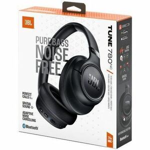 JBL Tune 780NC Wired/Wireless Over-the-ear, On-ear, Over-the-head Stereo Headset - Black - Binaural - Ear-cup - Bluetooth 