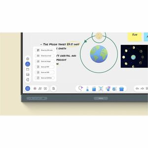 BenQ Board Pro RP6505 1651 mm 4K UHD LCD Collaboration Display - ARM Cortex A78 + A55 - 16 GB - Ultra Precision Infrared -