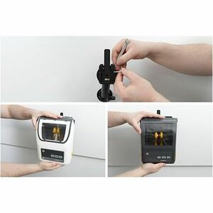 Brodit Wall Mount for Direct Thermal Printer - Black - Acetal Plastic, Acrylonitrile Butadiene Styrene (ABS)