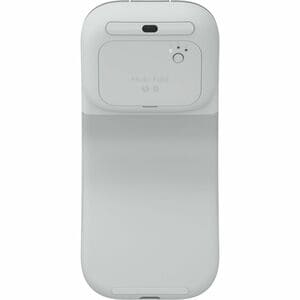 Logitech Mobi Fold Travel 鼠标 - 蓝牙/射频 - 4 按钮 - 2 可编程按钮 - 灰白色 - PC, Mac - 无线 - 10 m - 2.40 GHz - 可充电 - 4000 dpi - 滚轮 - 对称