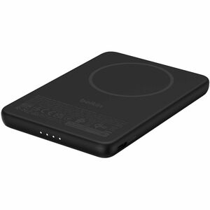 Belkin BoostCharge Power Bank - Black - For Qi2-enabled Device, iPhone - 5000 mAh - 20 W - USB Type-C Connector - 1 x USB 