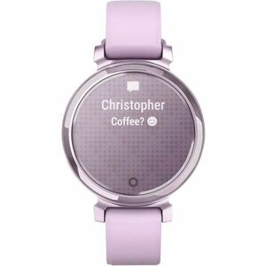 Garmin Lily 2 Smart Watch - 35.40 mm Case Height - 35.40 mm Case Width - Nebula Pink Case Color - Lilac Band Color - Anodi