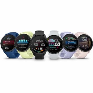 Garmin Forerunner 70 Smart Watch - 42.60 mm Case Height - 42.60 mm Case Width - Black Body Color - Fiber Reinforced Polyme