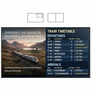 AG Neovo PD-5502 1386.84 mm LCD Digital Signage Display - 24 Hours/7 Days Operation - In-plane Switching (IPS) Technology 
