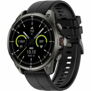 Carneo GTR eXpedition Smart Watch - 11 mm Case Thickness - Titanium Grey Body Color - Glass, Metal Body Material - Silicon