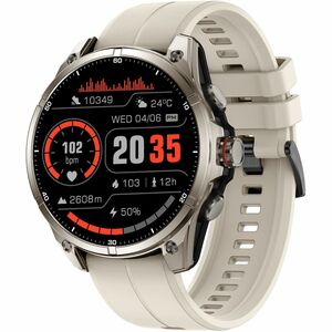 Carneo GTR eXpedition Smart Watch - 11 mm Case Thickness - 44 mm Case Width - Silver, Gray Sand, Titanium Silver Body Colo