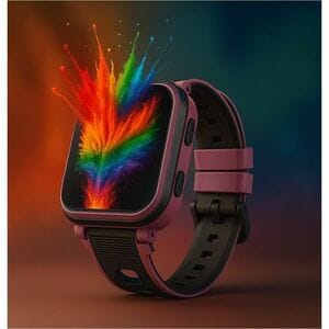 Carneo Smart Watch - 47 mm Case Height - 16 mm Case Thickness - 41 mm Case Width - Children - Pink, Black Body Color - Wir