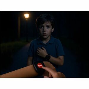 Carneo Smart Watch - 47 mm Case Height - 16 mm Case Thickness - 41 mm Case Width - Children - Black Body Color - Wireless 