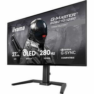 iiyama G-MASTER Titan Falcon GOB2701QSC-B1 27" Class WQHD Gaming OLED Monitor - 16:9 - Black - 68.6 cm (27") Viewable - ME