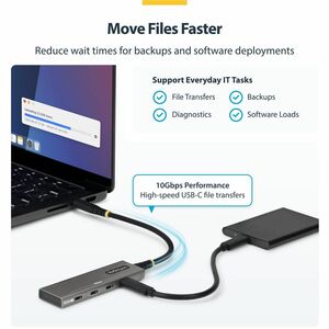 StarTech.com USB-Hub - 1,25 GB/s - Notebook, Solid State-Laufwerk, Workstation, Smartphone, Tastatur, Maus, Webcam, Tablet