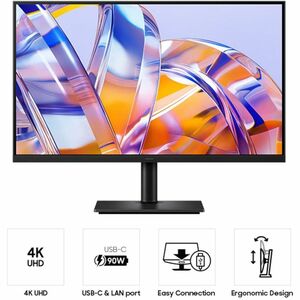 Samsung ViewFinity S8 S32H800UAU 32 Zoll Klasse 4K UHD LED-Monitor - 16:9 Format - Schwarz - 81,3 cm (32 Zoll) Viewable - 