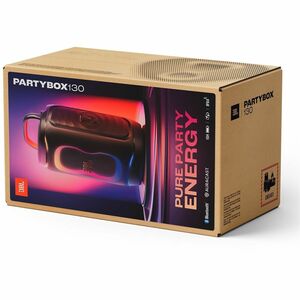 JBL PartyBox 130 Portable Bluetooth Speaker System - 200 W RMS - Black - 40 Hz to 20 kHz - Battery Rechargeable - 1