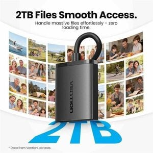 Vention CLP 2 Slot(s) Flash Reader - USB 3.0 Type A - External - 1.95 TB Flash Drive - 5 GB/s - SD, microSDHC, SDHC, SDXC